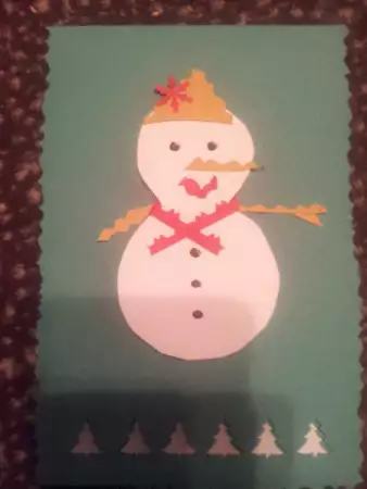 2. Снимка на Коледни ръчно изработени картички, покани и аксесоари