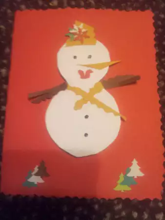 1. Снимка на Коледни ръчно изработени картички, покани и аксесоари