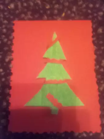 7. Снимка на Коледни ръчно изработени картички, покани и аксесоари