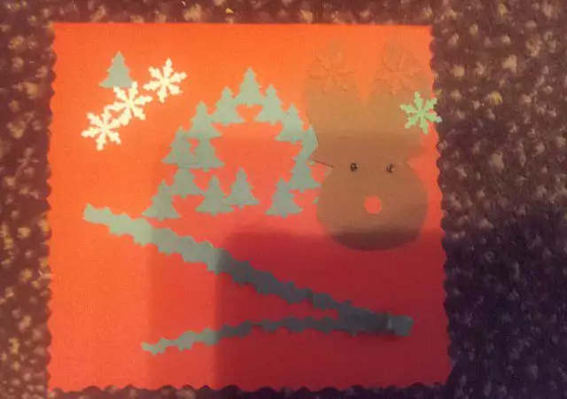 8. Снимка на Коледни ръчно изработени картички, покани и аксесоари