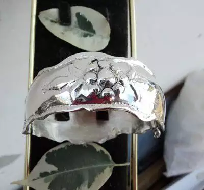 4. Снимка на модел 252 Изработена от масивно сребро Сребърна гривна