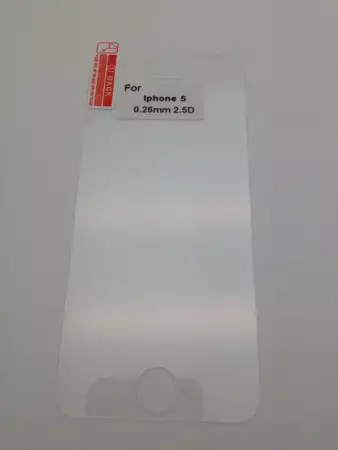 Противоударен стъклен протектор 0.26мм за iPhone 5 , 5S