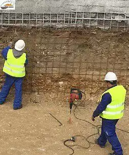 4. Снимка на Торкрет бетон - укрепване на изкопи, стари сгради, мостове