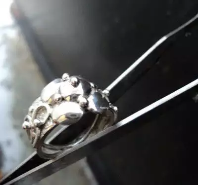 1. Снимка на модел 264 Изработен от масивно сребро Дамски пръстен, с ап