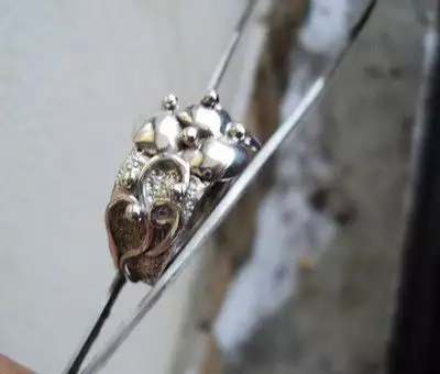 2. Снимка на модел 264 Изработен от масивно сребро Дамски пръстен, с ап