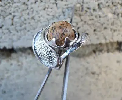 5. Снимка на модел 265 Изработен от масивно сребро Дамски пръстен, с 1