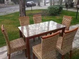 1. Снимка на Употребяван градински комплект Лариса 6 стола и маса