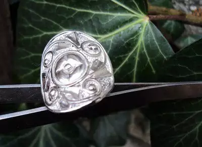 2. Снимка на модел 305 Изработени от масивно сребро Дамска пръстен