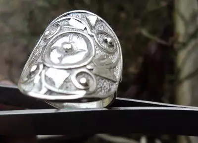 3. Снимка на модел 305 Изработени от масивно сребро Дамска пръстен