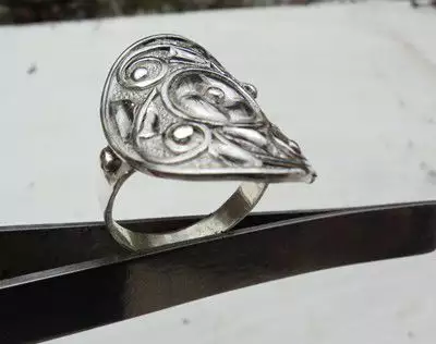 6. Снимка на модел 305 Изработени от масивно сребро Дамска пръстен