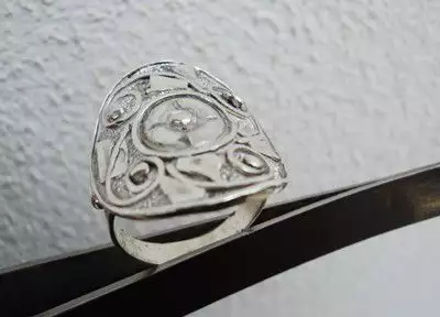7. Снимка на модел 305 Изработени от масивно сребро Дамска пръстен