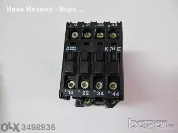 Контактор K31E 110V AC пром - 4 х 10A 660V, - АВВ