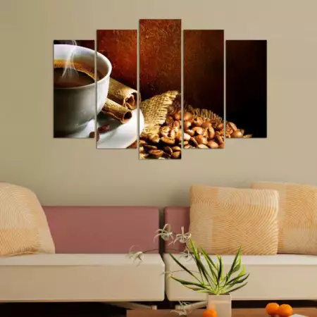 2. Снимка на Декоративно пано за стена с ароматно кафе - HD - 656