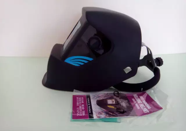 Соларна маска за заваряване Фотосоларен шлем