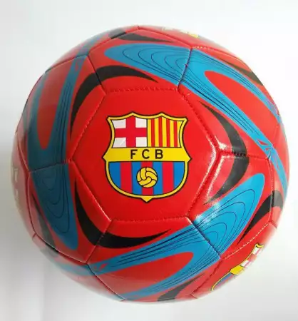 1. Снимка на Футболна топка кожена на отбор Барселона Barcelona