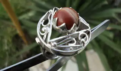 5. Снимка на модел 319 Изработен от масивно сребро Дамски пръстен, с 1 к