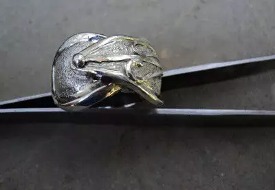 модел 326 Изработен от масивно сребро Дамски пръстен, с инк