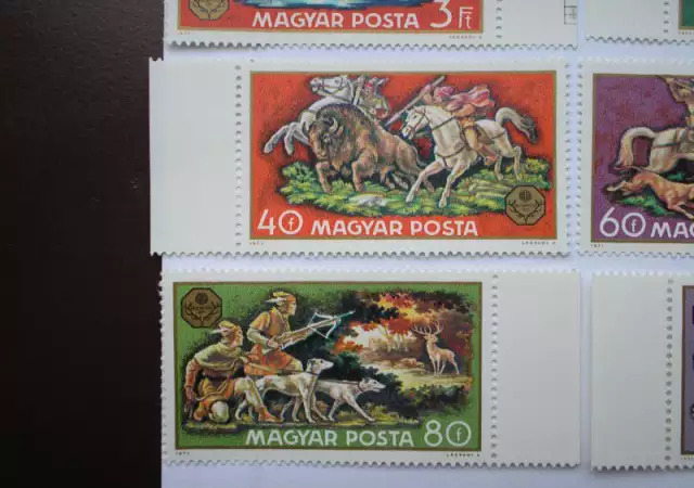 3. Снимка на унгарски пощенски марки