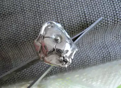 3. Снимка на модел 330 Изработен от масивно сребро Дамски пръстен, с ин