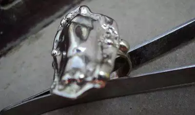 3. Снимка на модел 331 Изработен от масивно сребро Дамски пръстен, с Хри