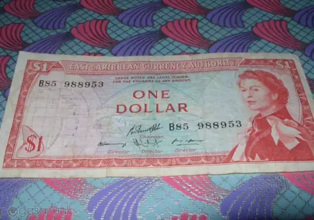 1. Снимка на 1 Долар Източни Кариби 1965