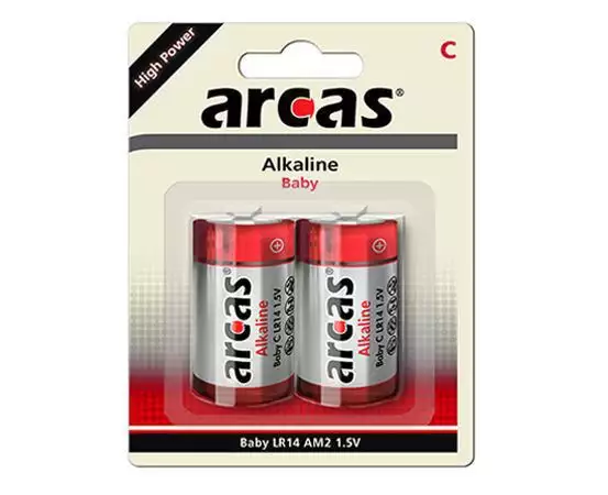 4. Снимка на Алкални батерии Arcas Alkaline AA, AAA, D, C, 9V