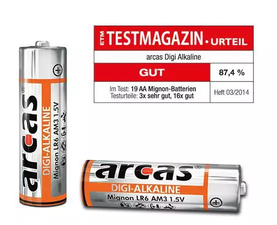 7. Снимка на Алкални батерии Arcas Alkaline AA, AAA, D, C, 9V