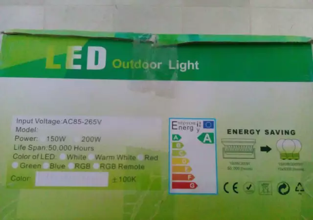 10. Снимка на Топ цена Нови 100 или 200W LED прожектори 2 или диодни