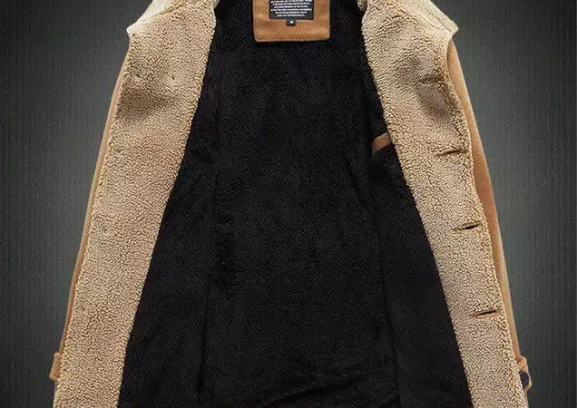 4. Снимка на Мъжко зимно палто с вълнена подплата