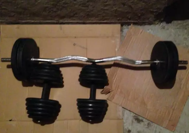 2. Снимка на 1.80 кг. тежестиНови Дъмбели гири с гумирани тежести дъмбел