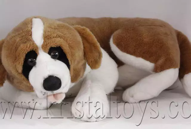 1. Снимка на Огромна плюшена играчка Голямо плюшено куче Санбернар