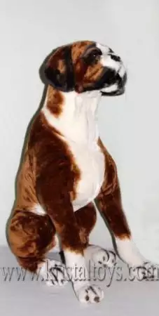 1. Снимка на Голяма плюшена играчка Голямо плюшено куче Боксер