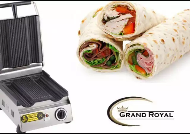 1. Снимка на Професионален елктрически тостер за хот - дог, сандвичи и др
