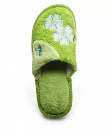 4. Снимка на Домашни чехли с цветя от Perfection