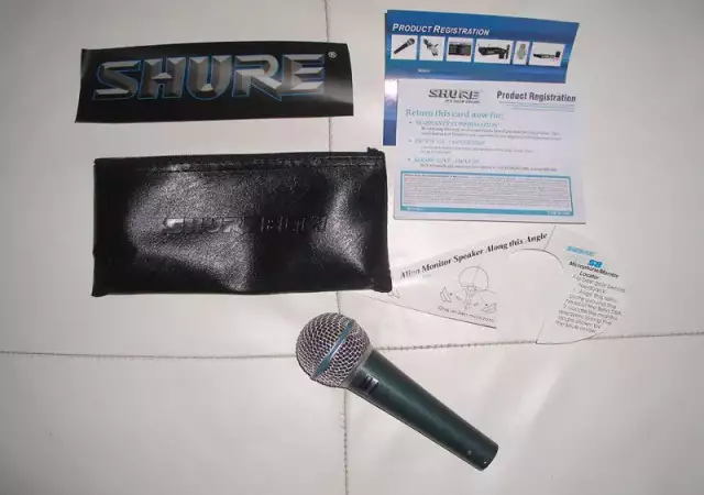 продавам Shure Beta 58A професионален микрофон