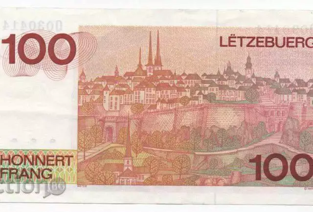 2. Снимка на ЛЮКСЕМБУРГ - 100 - франка - 1986