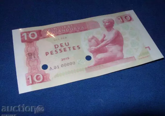 Андора 10 pesetas