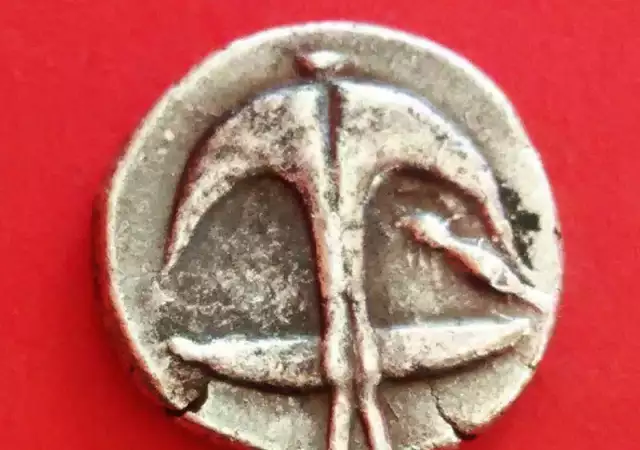 3. Снимка на Тракйска антична сребърна драхма Аполониа 5 - 4 век пр. н.