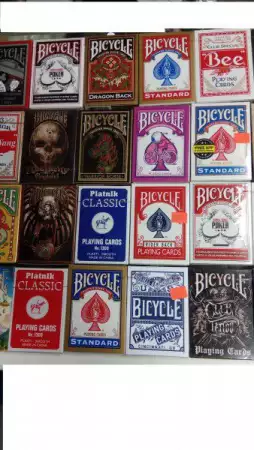 2. Снимка на карти за игра Bicycle, Tally ho, Bee, Furnier и други