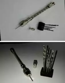 Полуавтоматична мини ръчна дрелка с 10 свредла