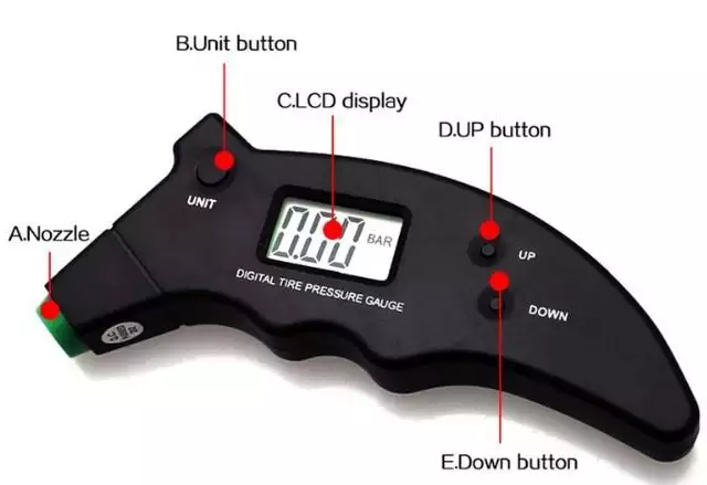 Цифров LCD манометър за гуми