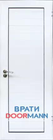 Алуминиева врата за баня, цвят Бял