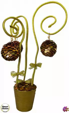 Сувенир - Декоративно дърво на парите и изобилието - 55 см