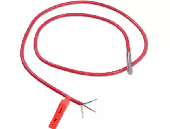 1. Снимка на PT1000 Температурен сензор с водоустойчив силиконов кабел 1