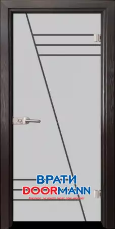 Стъклена интериорна врата Gravur G 13 - 4 матирана