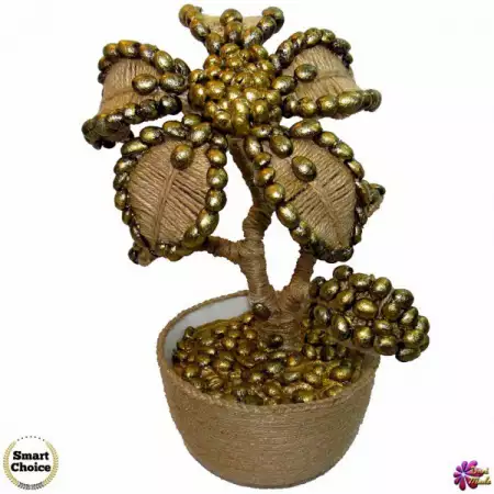 Сувенир - Декоративно цвете с кафе - 30 см
