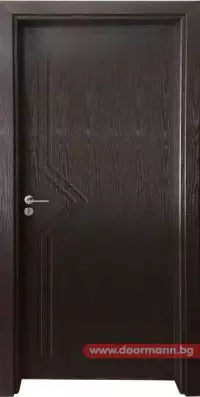 1. Снимка на Интериорна врата Gama 201p, цвят Венге