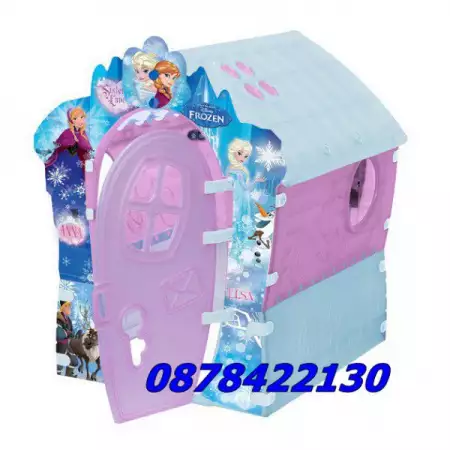 1. Снимка на Детска пластмасова къща за игра на Замръзналото Кралство Fro