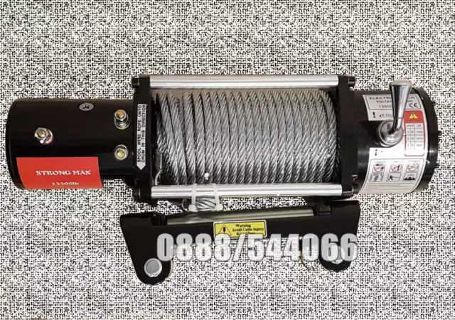 Електрическа лебедка Strong Max 12V - 6136 кг. 1350LB телфери