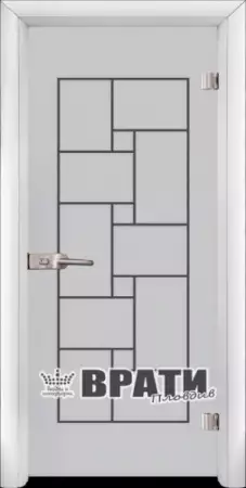 Стъклена интериорна врата, Gravur G 13 - 7